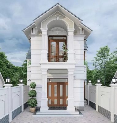Nhà phố tân cổ điển có mặt ngang lớn hớn 6m
